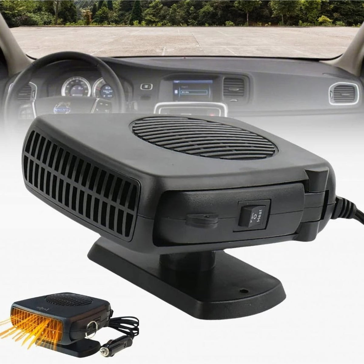 12V Keramik Einstellbares Thermostat Car Heater - Image 8