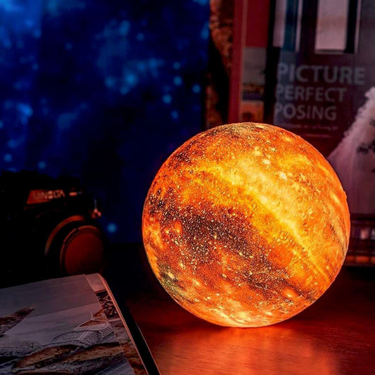 3D Galaxy Moon Lamp With Rechargeable LED Night Light - Image 2