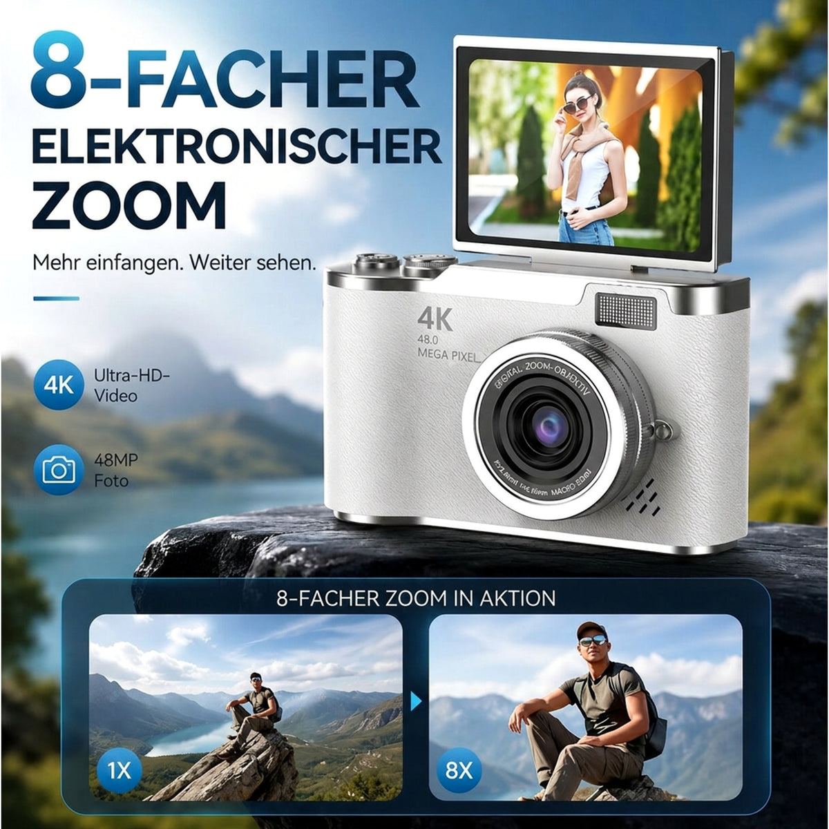 4K Vlog Camera With Flip Screen - Image 9