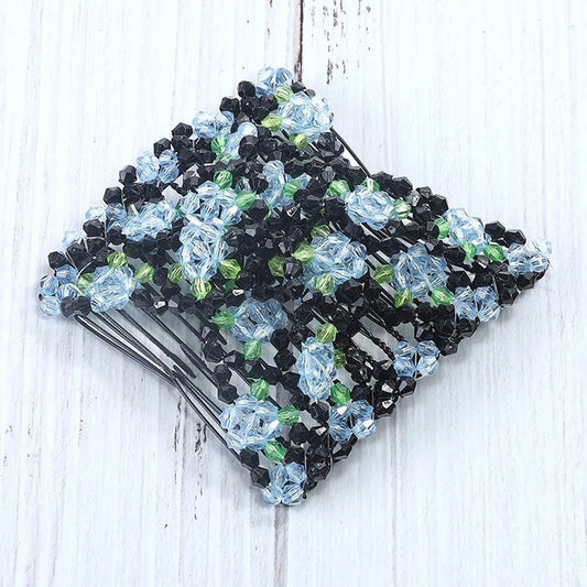 Beaded Hair Comb Handmade Stretchable Hair Accessory - Image 6