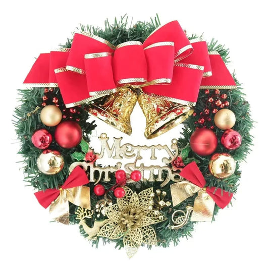 Christmas Wreath With Pine Needles Moose And Snowman Ornaments 30 - Image 5