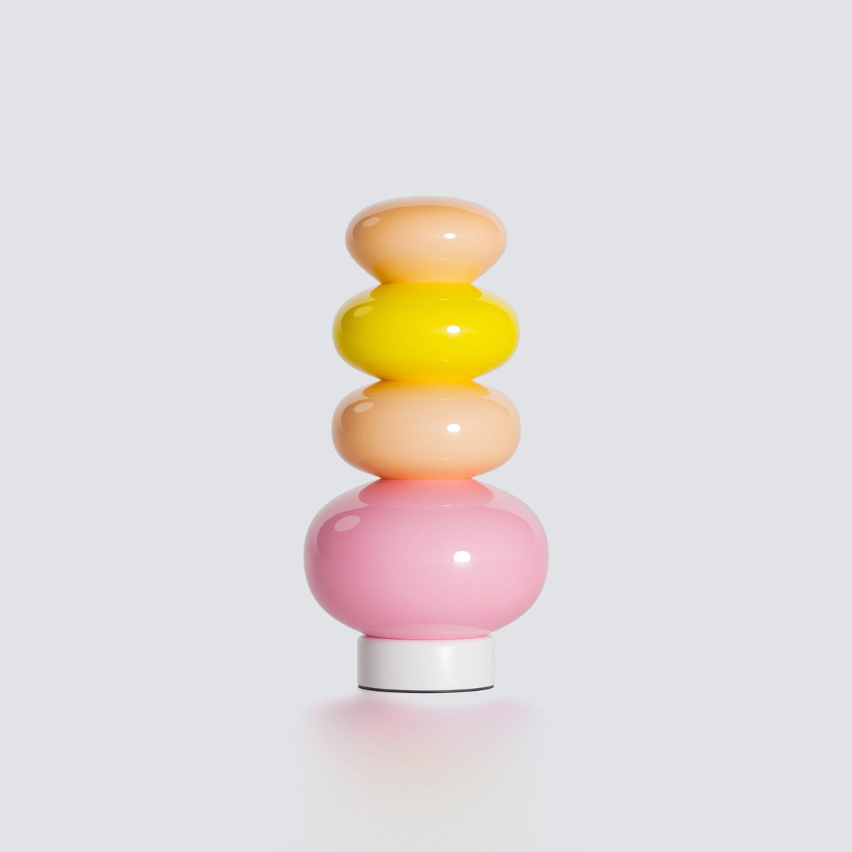 Column Floor Lamp With Stacked Orbs - Image 8