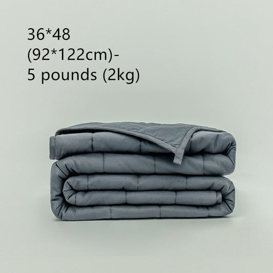 Cotton Folded Quilt Weighted Blanket - Image 1