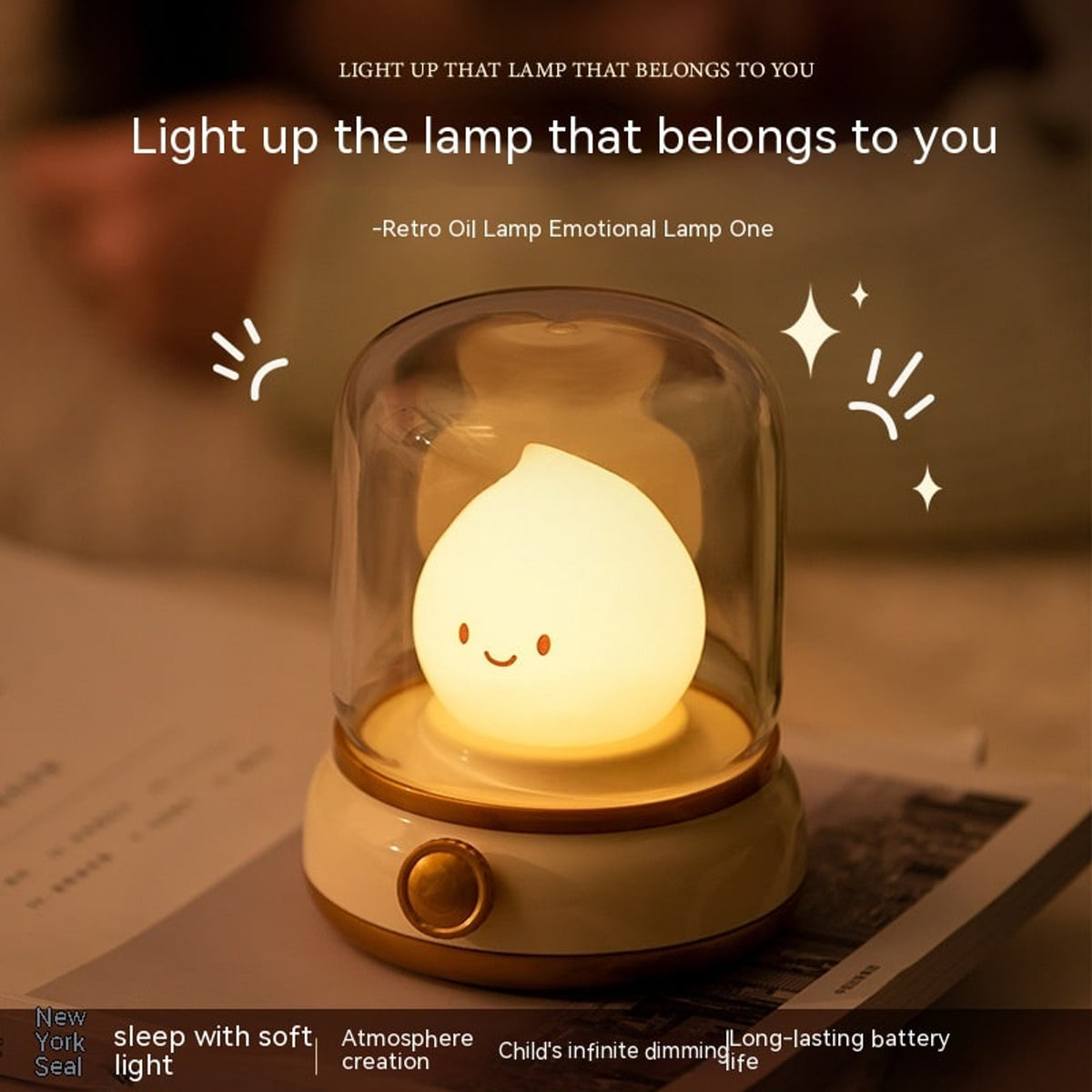 Cute Cartoon Rechargeable Night Lamp With Candlelight Mode - Image 11