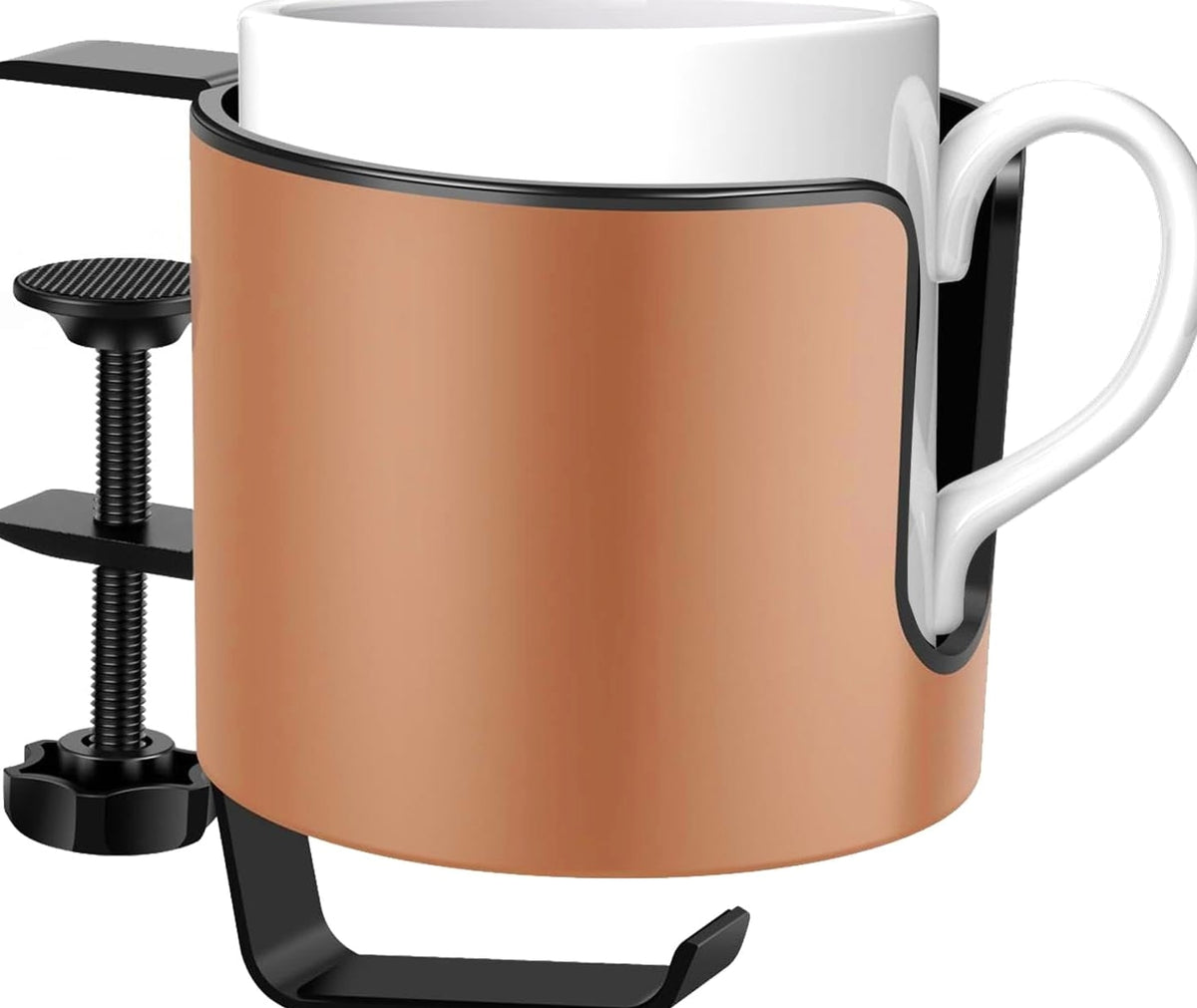 Deskora 2-in-1 Desk Cup Holder With Headphone Hook And Adjustable Clamp - Image 9