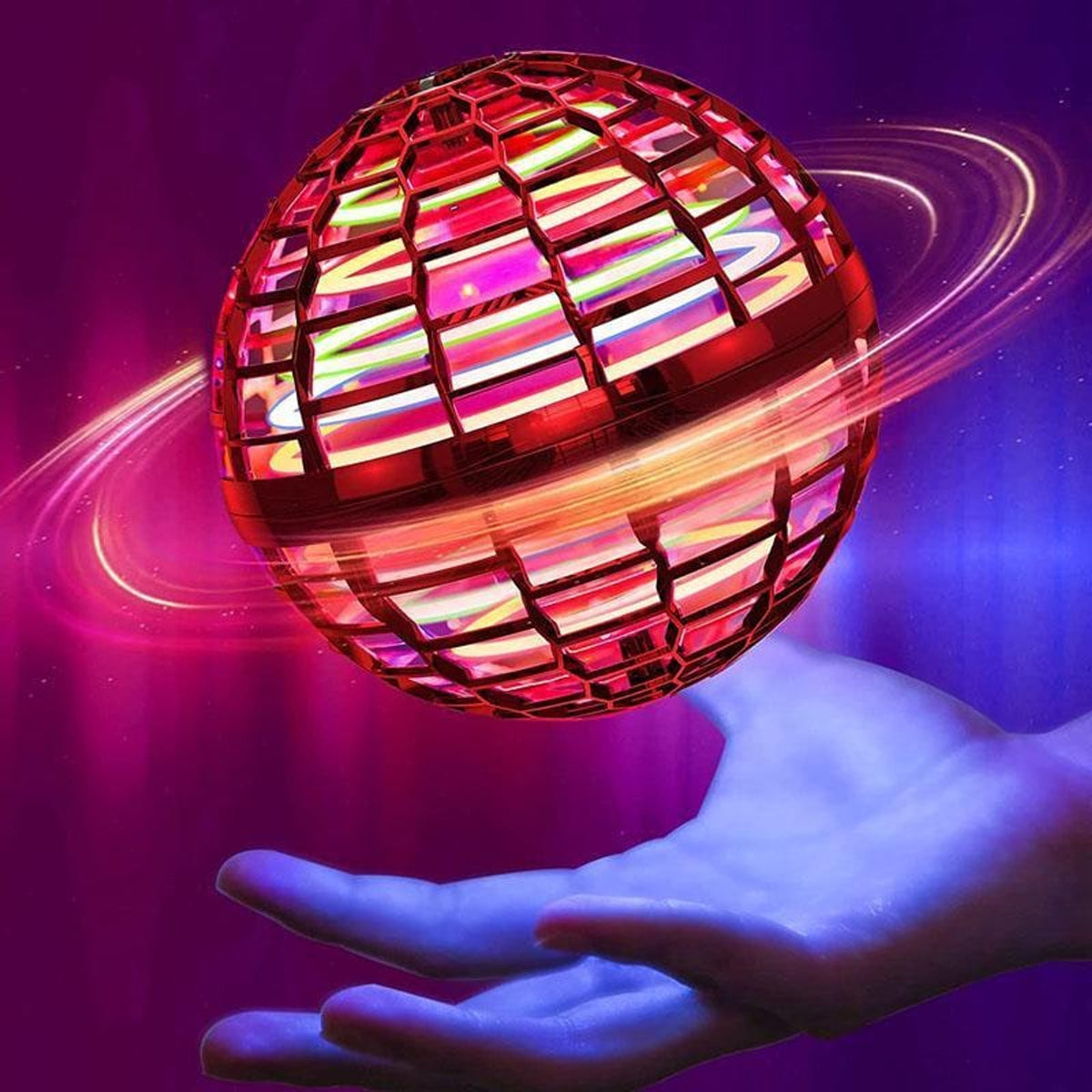 Flying Ball Boomerang With Glowing LED Cage - Image 5