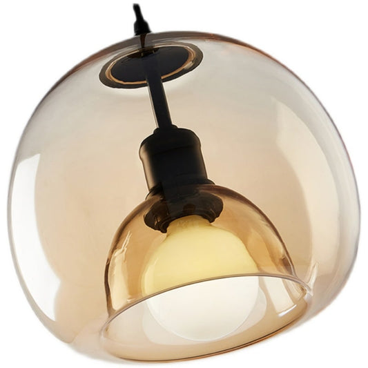 Glass Pendant Chandelier With Iron Frame - Image 3