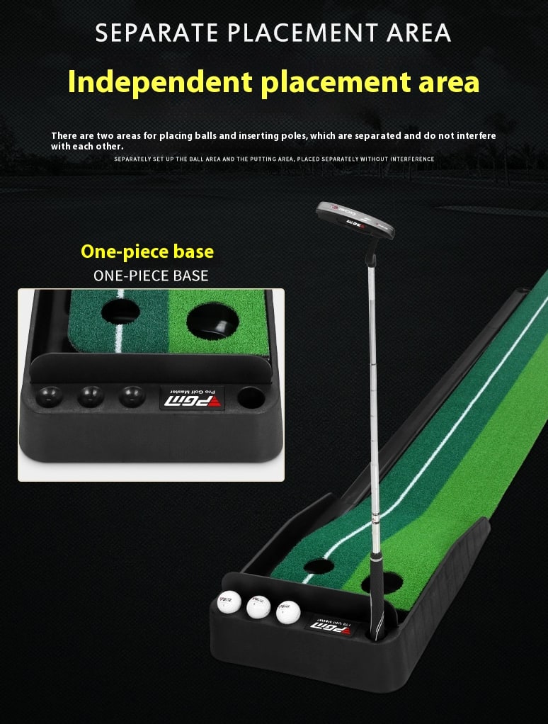 Golf Putting Mat With Indoor Practice Fairway For Home - Image 7