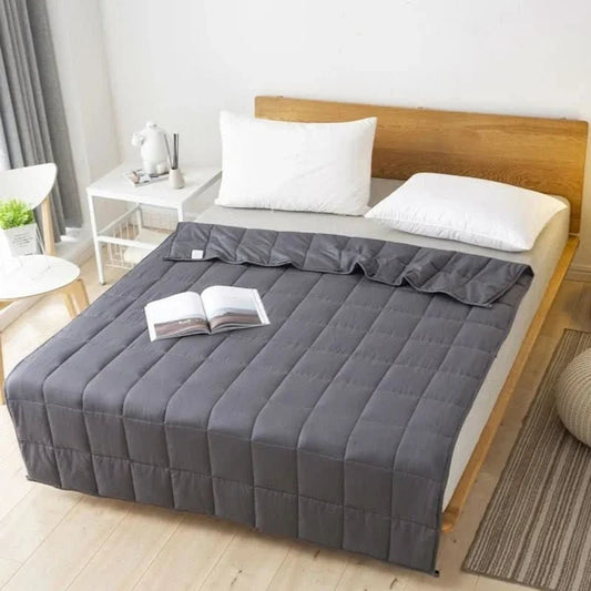Gravity Blanket Breathable Cotton Weighted Blanket With Glass Beads - Image 1