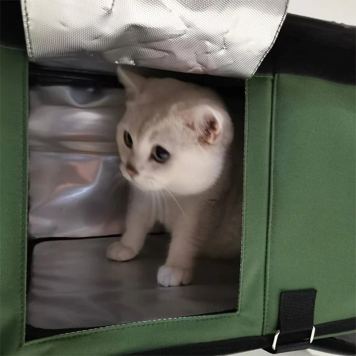 Heated Outdoor Cat House With Thermal Insulation And Emergency Escape Door - Image 3