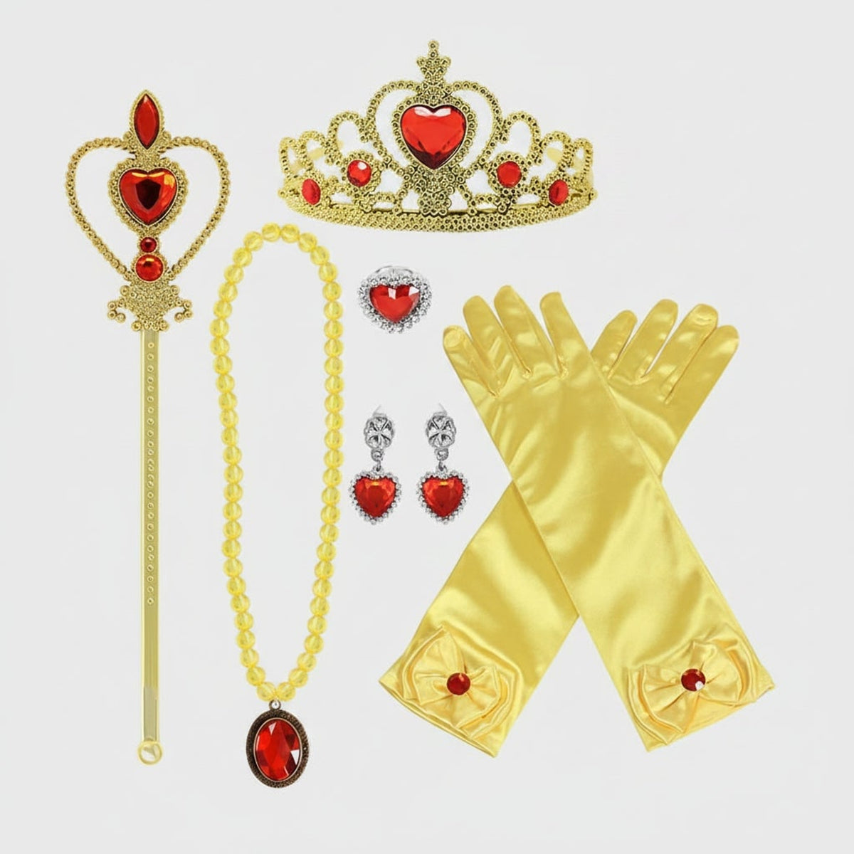 Kids' Princess Costume For Halloween Up With Tiara And Scepter Games All Included - Image 2