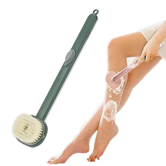 Long Handle Back Scrubber With Built-In Gel Dispenser For Shower - Image 2