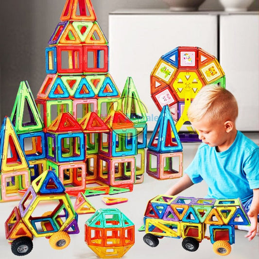 Magnetic Building Tiles Creative & Educational Toy For Children - Image 2