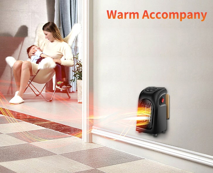 Mini Heater With Ceramic Heating Portable Electric Fan Heater For Home Office And Camping - Image 9