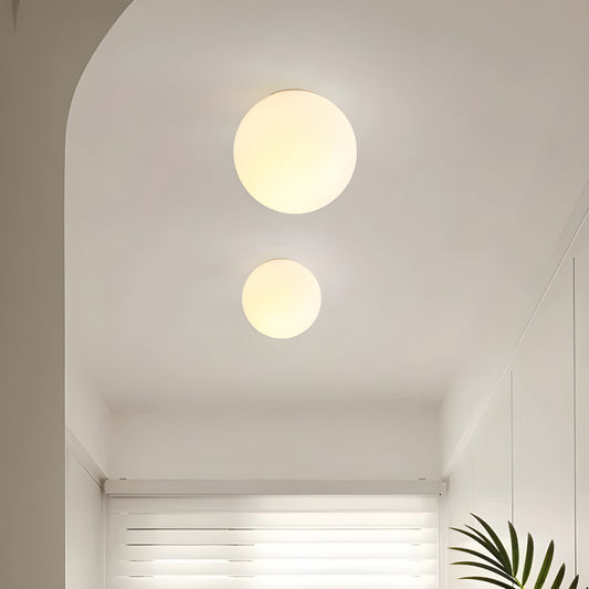 Modern Round Frosted Glass Wall Lamp - Image 5