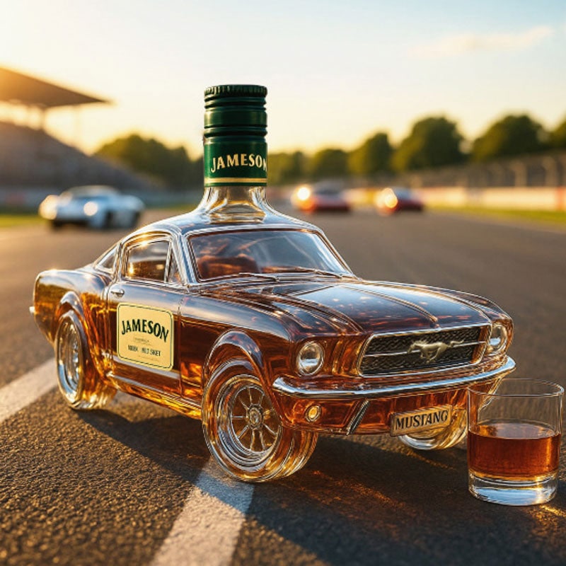 Mustang Car-Shaped Whisky Decanter for Home Bar - Image 7