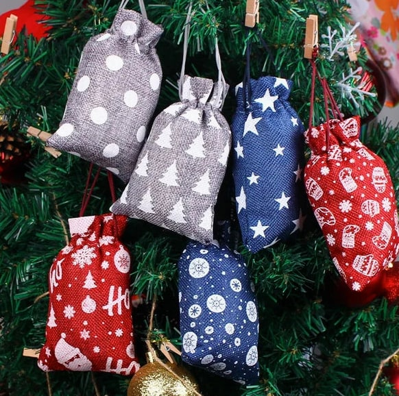Natural Jute Gift Bags Reusable Set Of 10 With Cotton Cord Closure - Image 19
