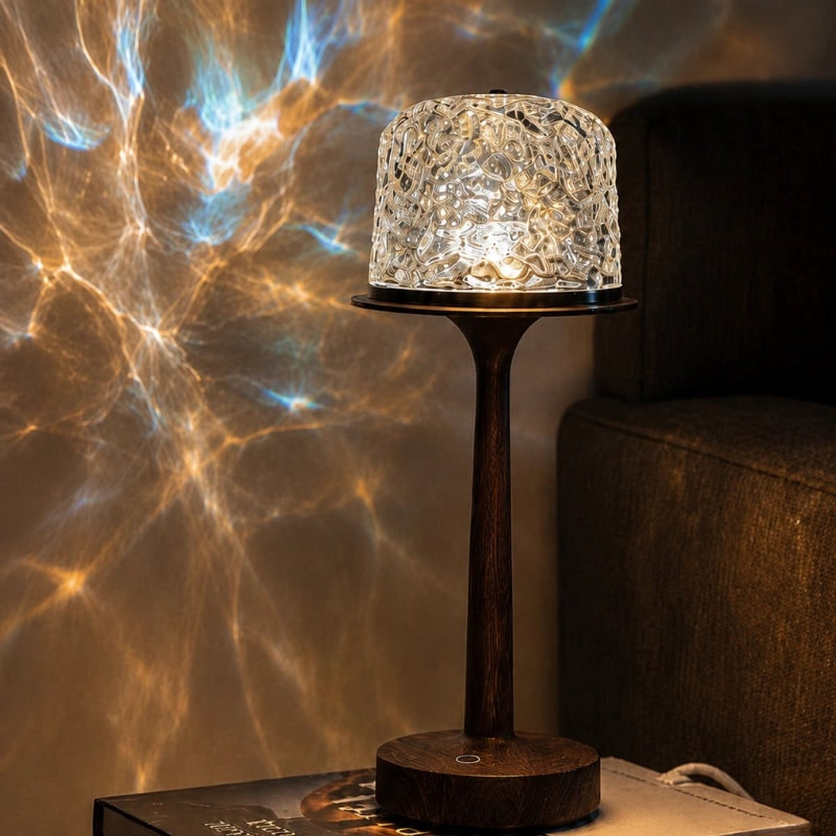 Northern Lights Lamp With Wooden Base And Aurora Projection - Image 8