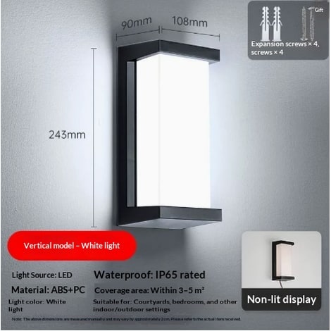 Outdoor Wall Lamp In Matte Black Finish With IP65 Waterproof Rating - Image 2