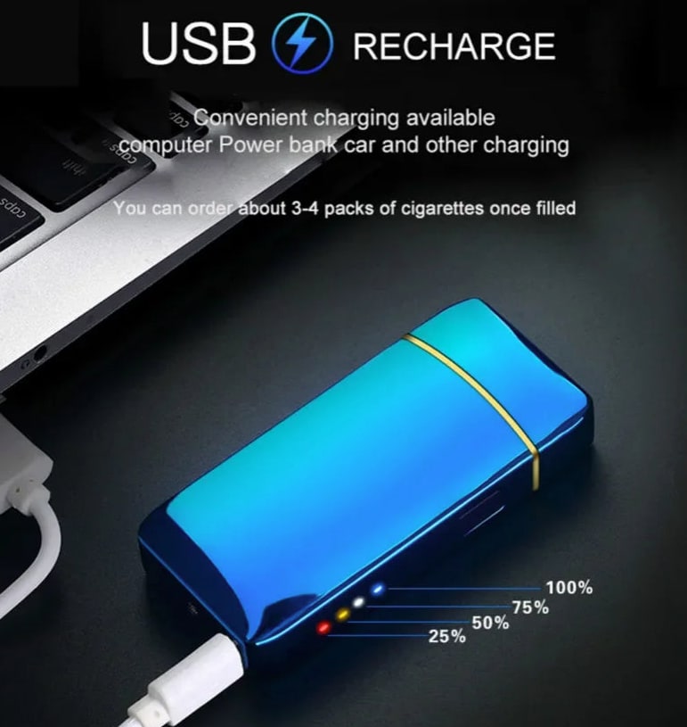 Plasma Lighter Electronic Windproof Rechargeable USB With Touch Sensor - Image 25