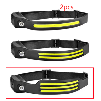 Rechargeable Headlamp Flashlight With Induction Sensor For Camping Hunting And Night Riding - Image 8