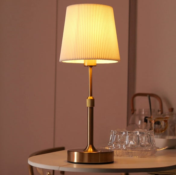 Rechargeable Table Lamp With Dimmable Touch Control And Fabric Shade - Image 16