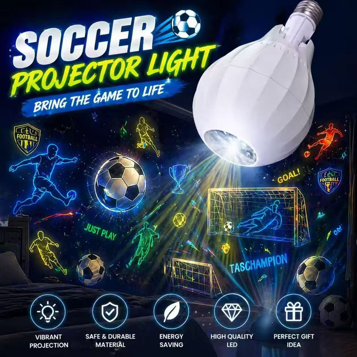Rotating 16 Patterns Christmas Projector Bulb - Image 8