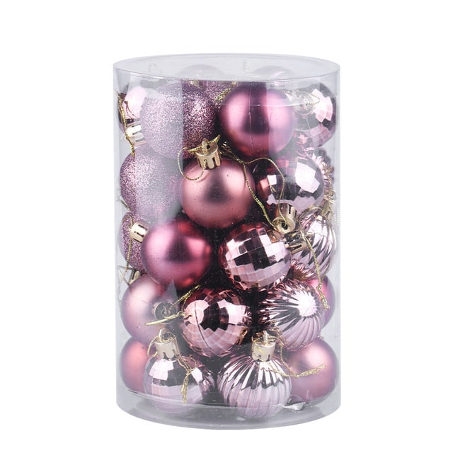 Set Cylindrical Christmas Ball Ornaments - Image 19
