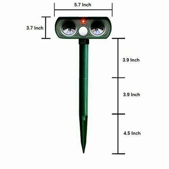 Solar Powered Ultrasonic Animal Pest Repeller With Motion Sensor - Image 7