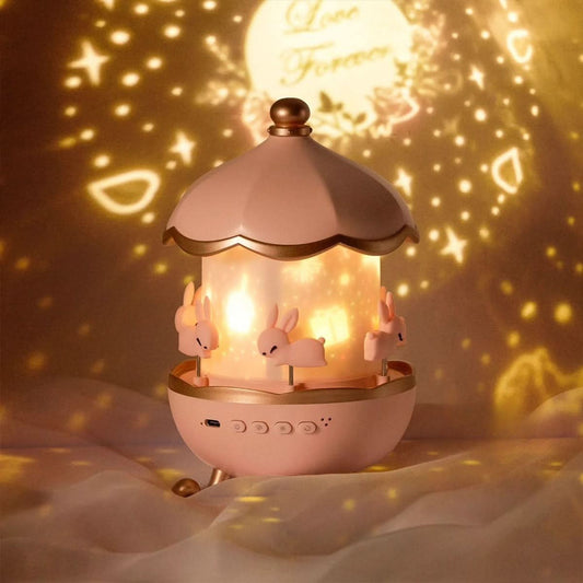 Star Projector Night Light With Rotating Carousel And Music Function - Image 2
