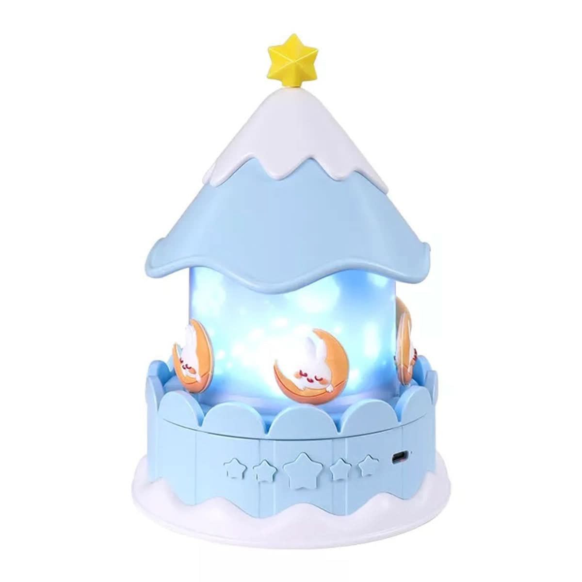 Star Projector Night Light With Rotating Carousel And Music Function - Image 8