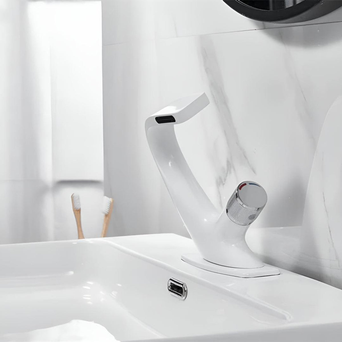 Waterfall Sink Faucet With Single-Handle Mixer For Modern Bathrooms - Image 8