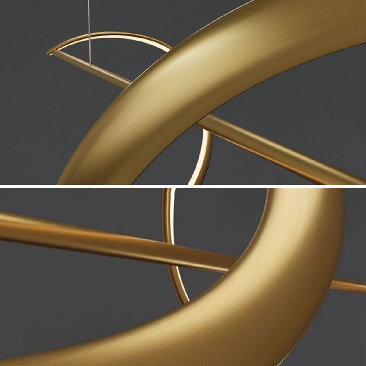 Wave-Shaped Linear LED Pendant Light With Adjustable Height - Image 7