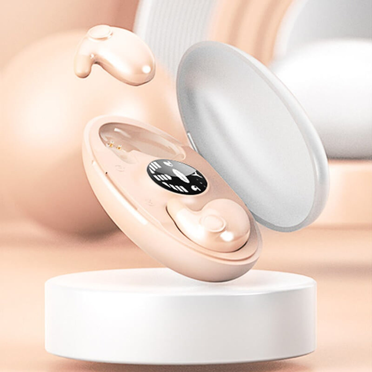 Wireless Bluetooth Earbuds With Active Noise Cancelling Ultra-Thin Sleep Design For Comfortable Side Sleeping - Image 10