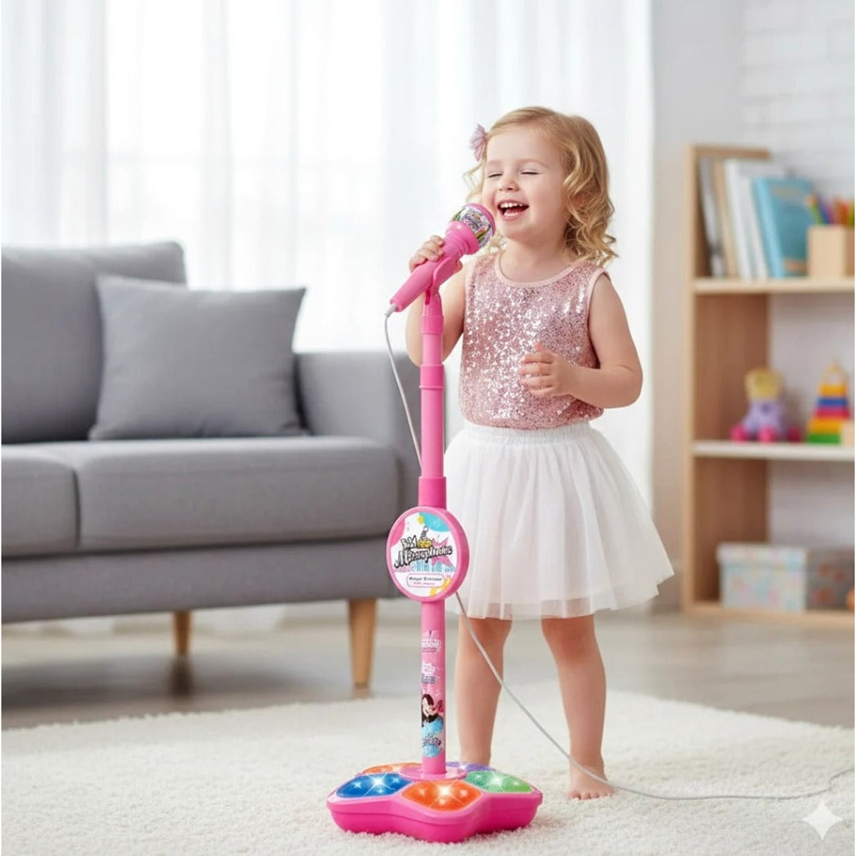 Wireless Karaoke Microphone Set For Kids With Built-In Speaker - Image 4