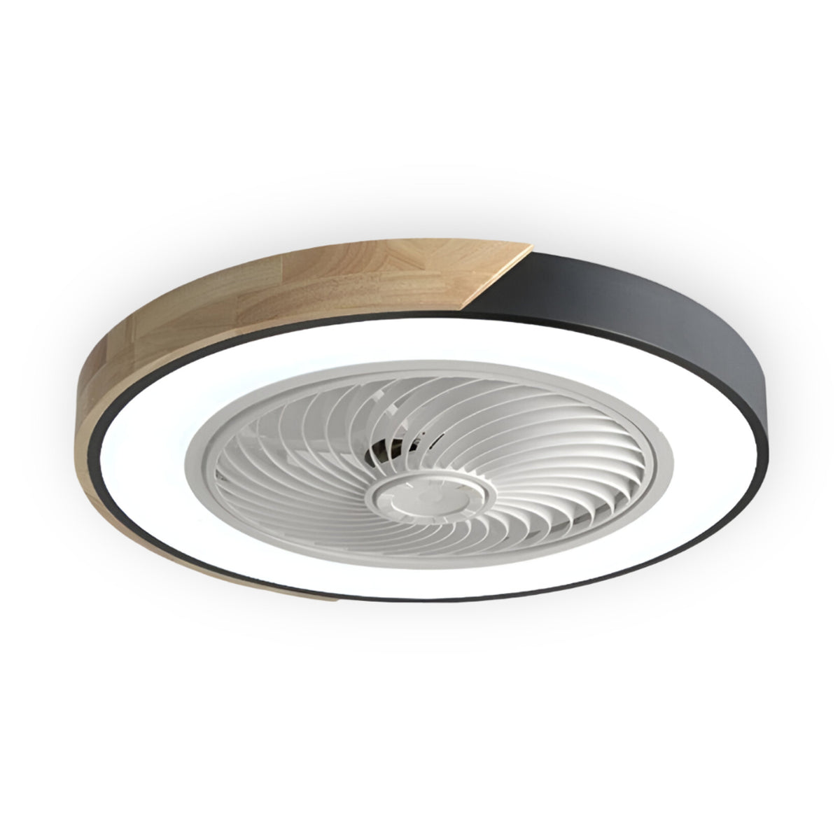 Wooden Trim LED Ceiling Fan Light - Image 8