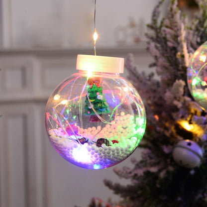 10 Ball LED Christmas Lamp With Festive Figure Designs - Image 5