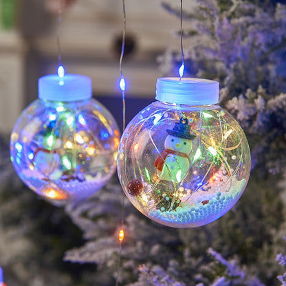 10 Ball LED Christmas Lamp With Festive Figure Designs - Image 7