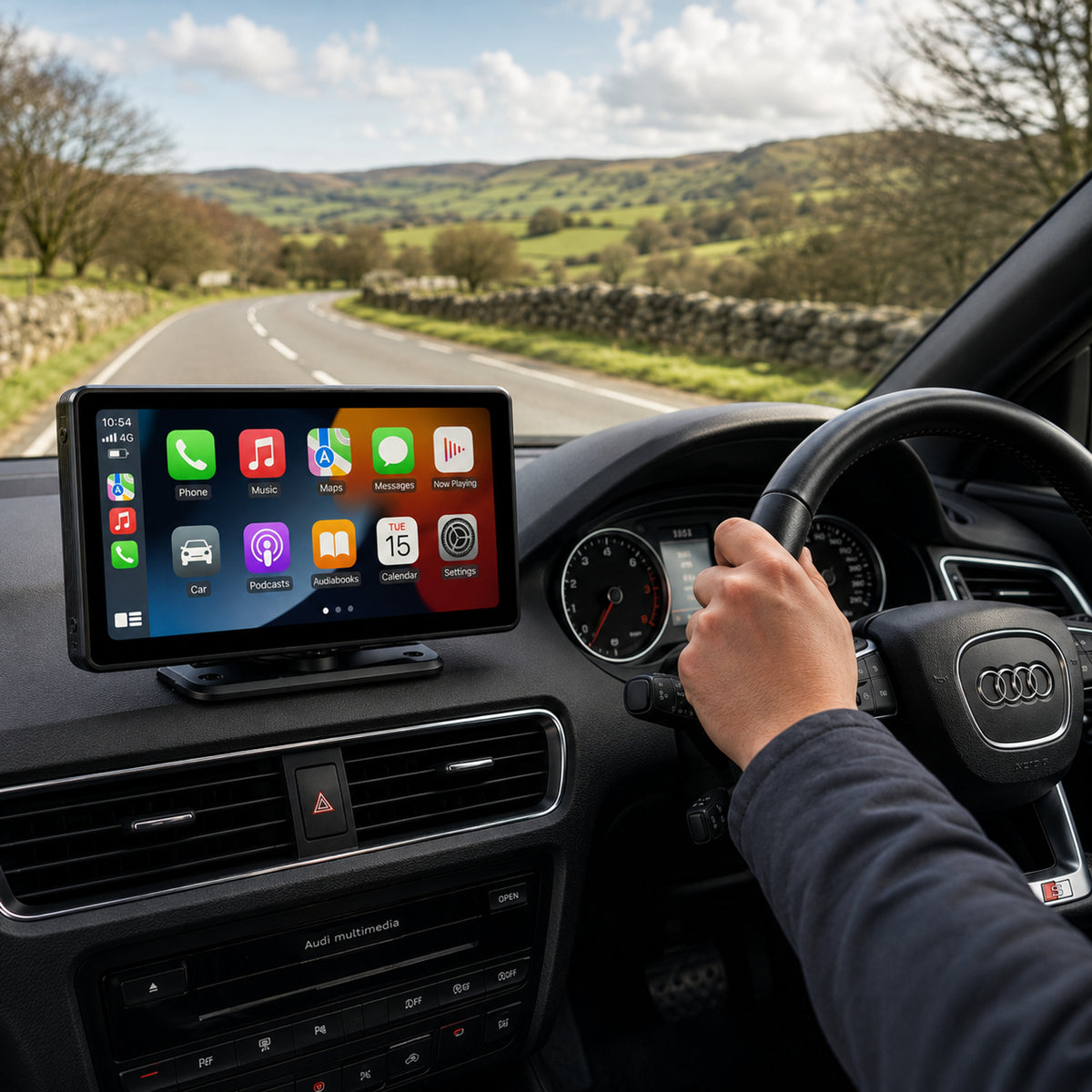 10.26-Inch Car Stereo Touchscreen With Wireless Carplay Android Auto And Bluetooth - Image 2