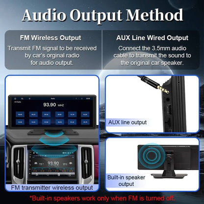 10.26-Inch Wireless Carplay Android Auto Bluetooth Backup Camera Input Car Stereo Touchscreen - Image 5