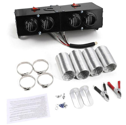 12 Volt 150 Watt Car Heater With Ptc Ceramic Element Four Air Outlets And Dual Switches - Image 9