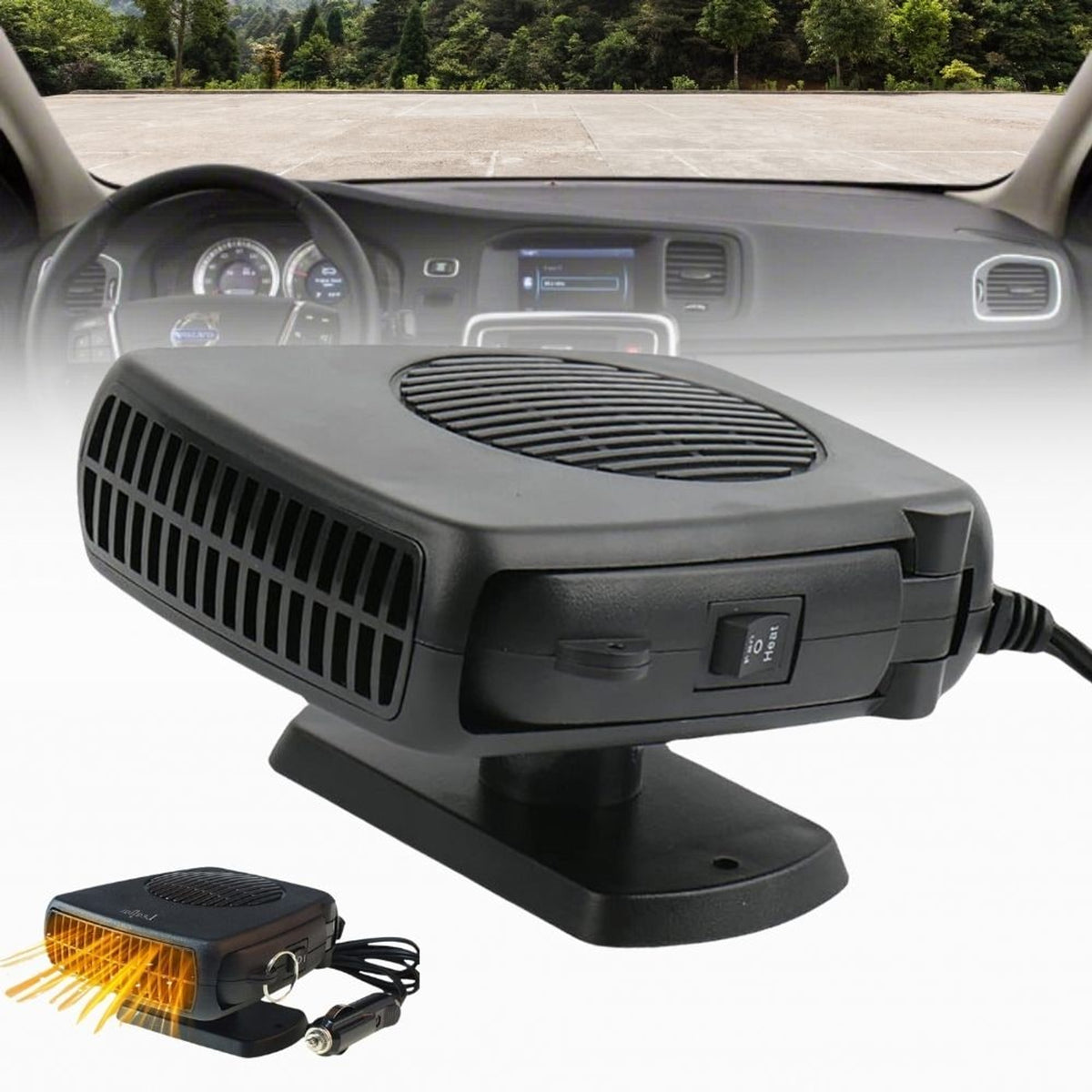 12V Car Heater Fan 150W 300W Portable Ceramic Auto Heater For Fast Defrost And Heating - Image 1