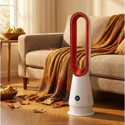 2-in-1 Bladeless Space Heater And Fan With 80° Oscillation Remote Control And Timer - Image 9