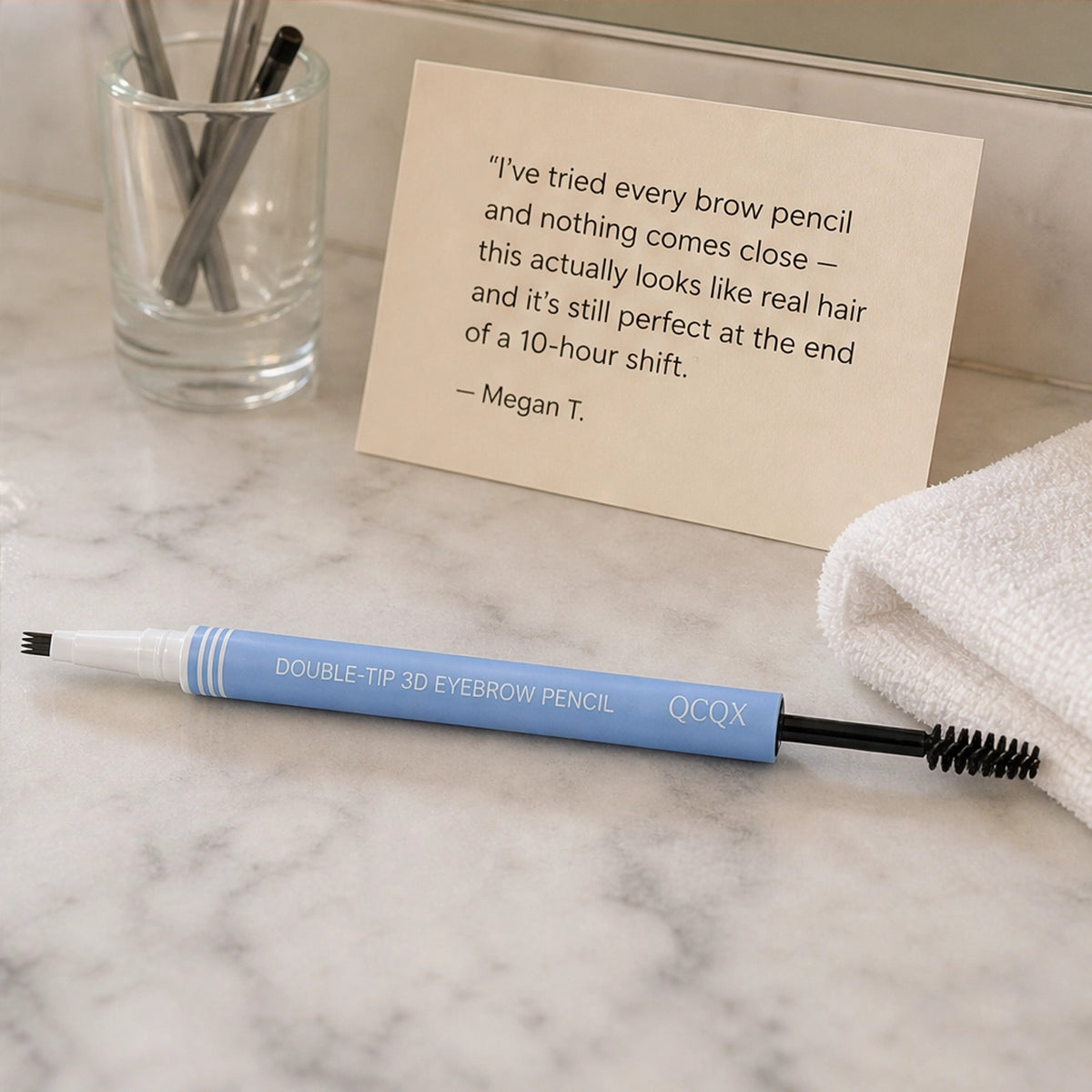 2-in-1 Waterproof Microblading Brow Pen With Tint Brush - Image 8