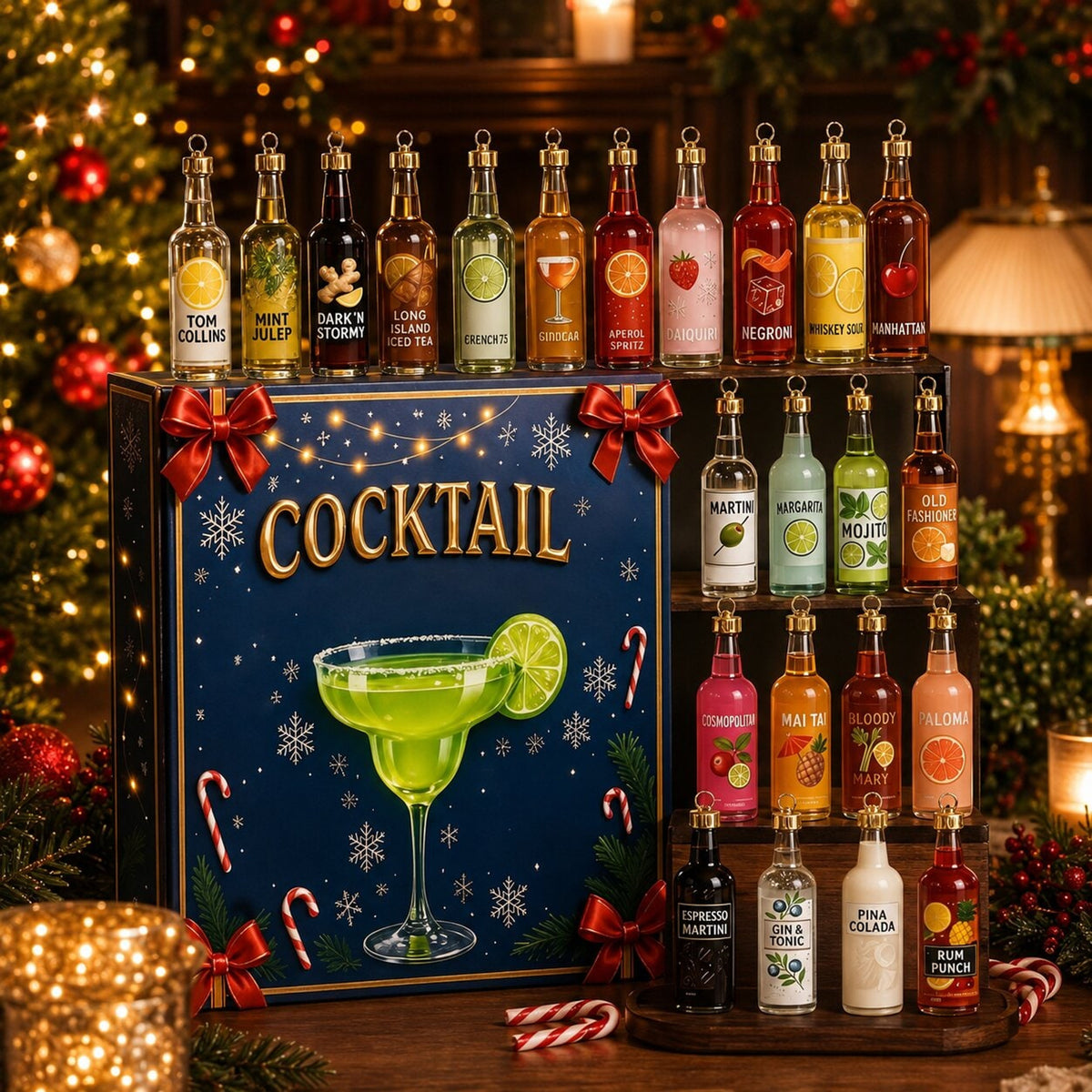 2026 Cocktail Advent Calendar For Holiday Home Bartending - Image 1