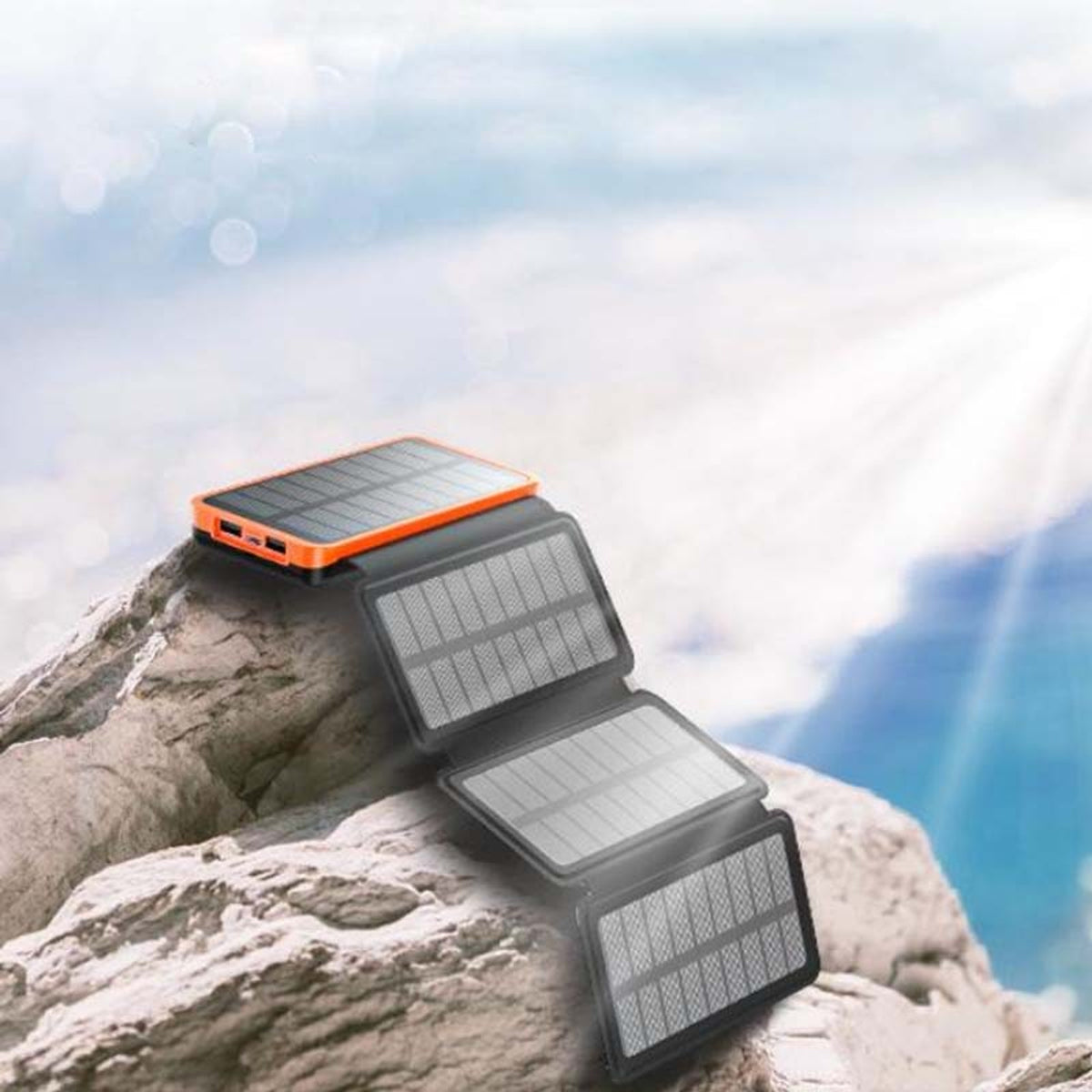 25000mAh Solar Power Bank With 4 Panels 10W Quick Charge And 3 USB Outputs - Image 8