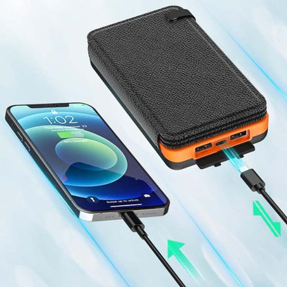 25000mAh Solar Power Bank With 4 Panels 10W Quick Charge And 3 USB Outputs - Image 2