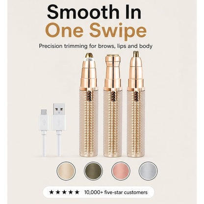 3-in-1 Painless Precision Trimmer For Brows Face And Body - Image 1