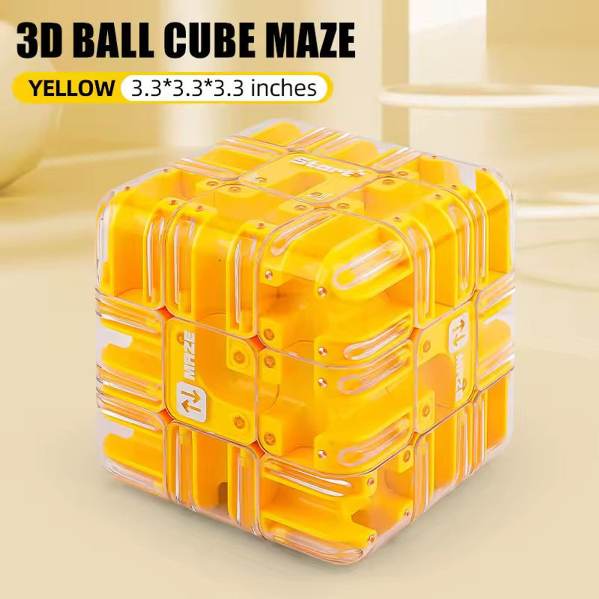 3D Ball Cube Maze Fidget Toy For Focus And Dexterity Training - Image 1