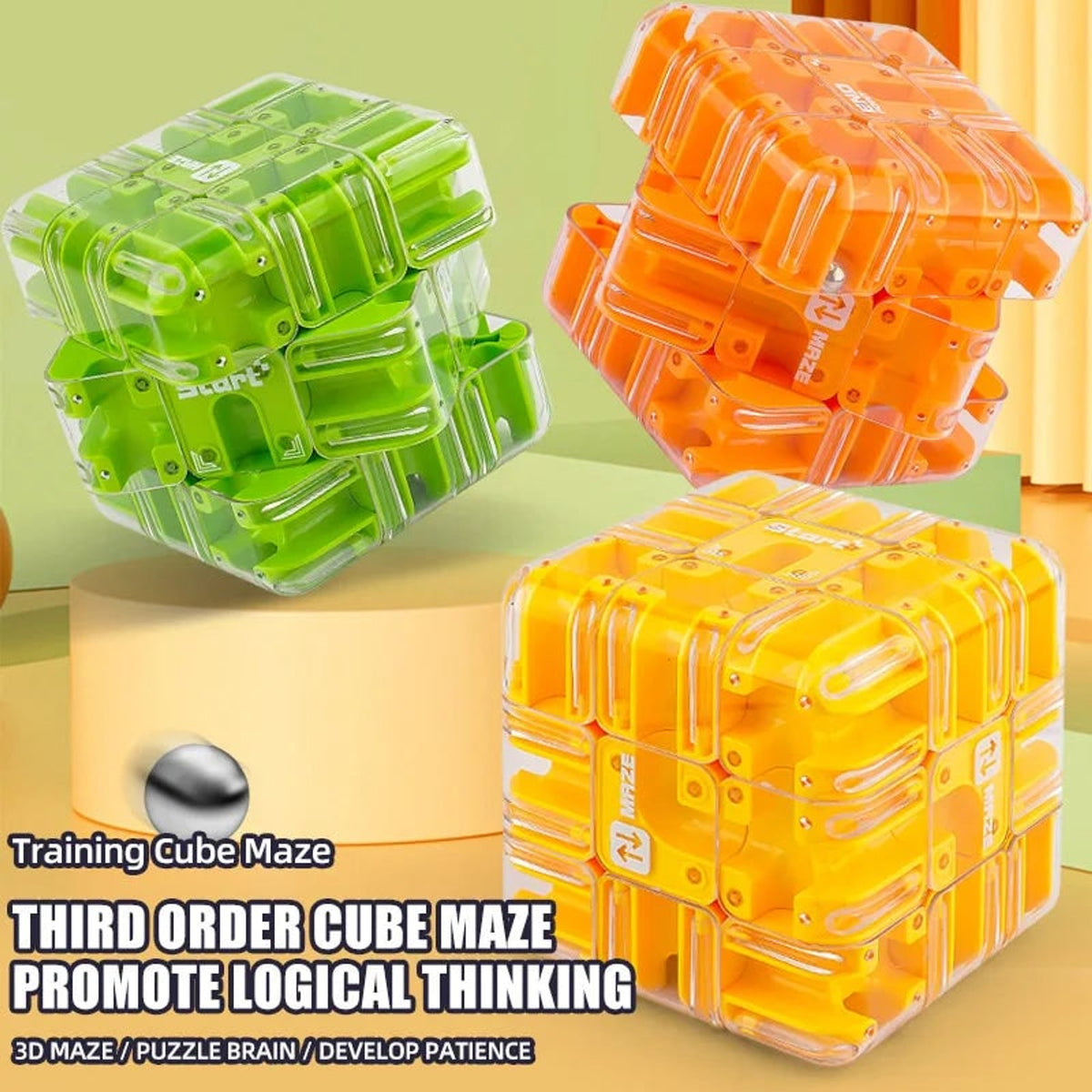 3D Ball Cube Maze Fidget Toy For Focus And Dexterity Training - Image 4